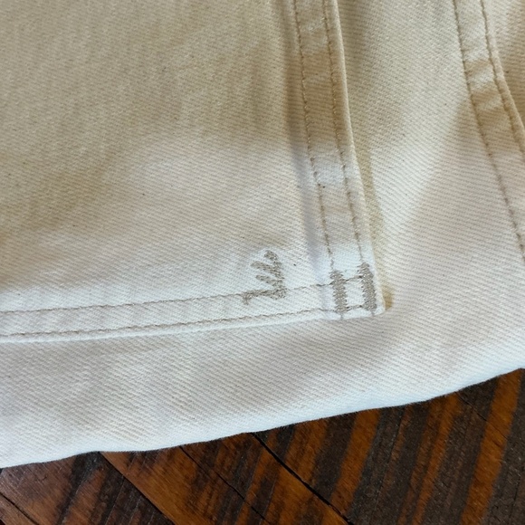 Madewell The ’90s Straight Jean Vintage Canvas Cream High Rise Size 27 - Picture 10 of 16